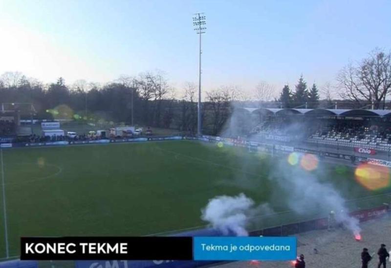 Navijači Maribora topovskim udarima  ozlijedili igrače Mure 