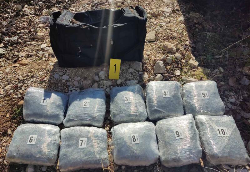 U Hercegovini pronađeno preko 10 kg droge