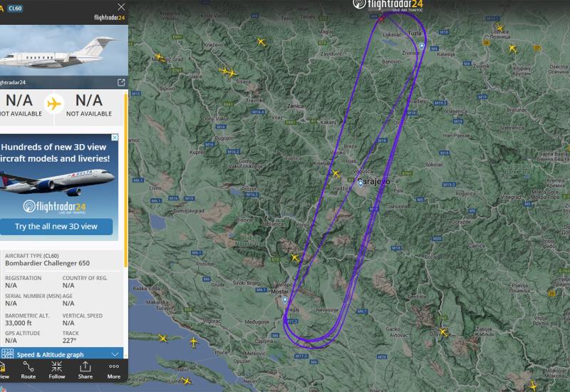 Špijunski zrakoplov ponovno leti iznad BiH, uključujući i Mostar