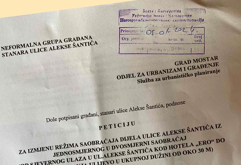 Grad Mostar 'ne vidi' peticiju, građani traže novo prometno rješenje