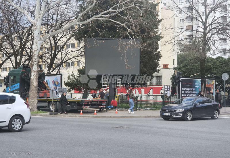 Mostar: Kod "Projektanta" postavljen novi billboard
