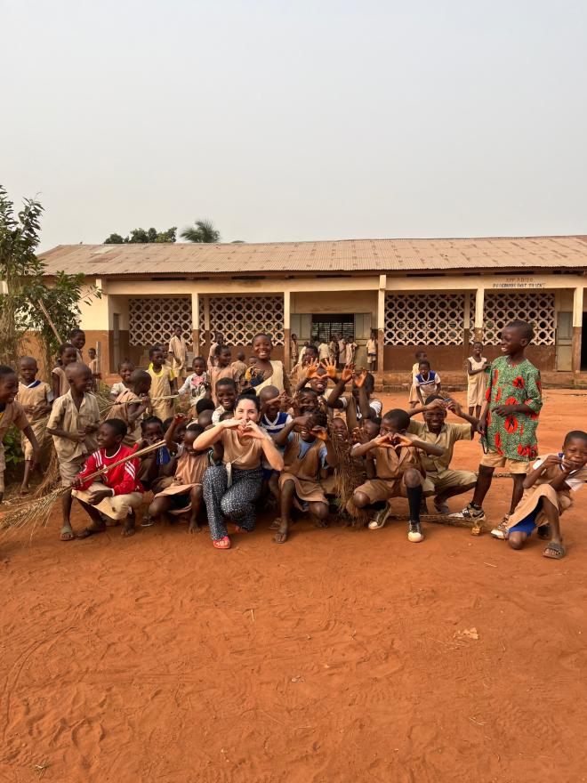 Sanja Glavaš tijekom volontiranja u Beninu - Afrička avantura Sanje Glavaš 