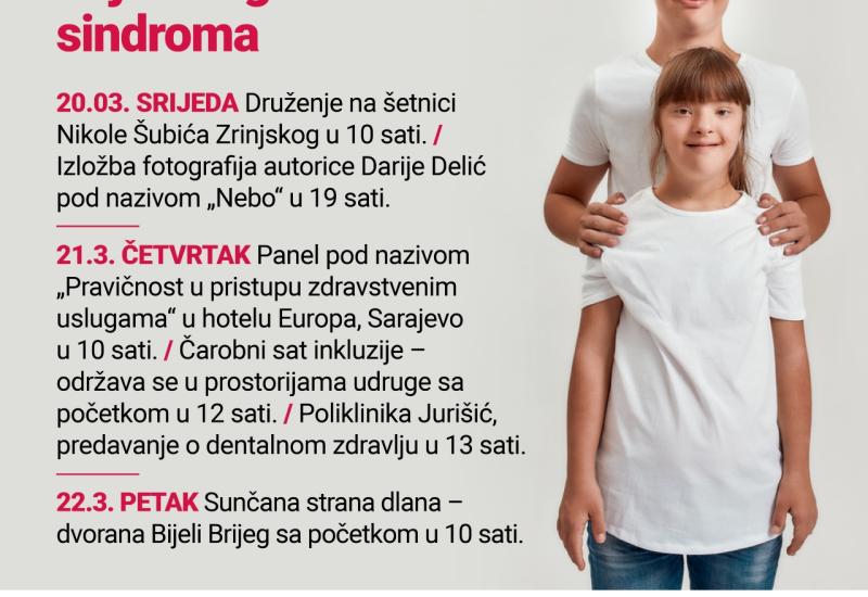 Program povodom obilježavanja Svjetskog dana Down sindroma - Mostar obilježava Svjetski dan Down sindroma: Uzbudljiv tjedan pred nama!