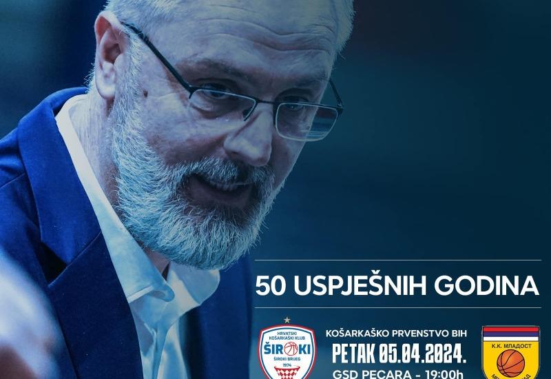 Poziv na utakmicu - HKK Široki slavi 50. rođendan utakmicom protiv Mladosti