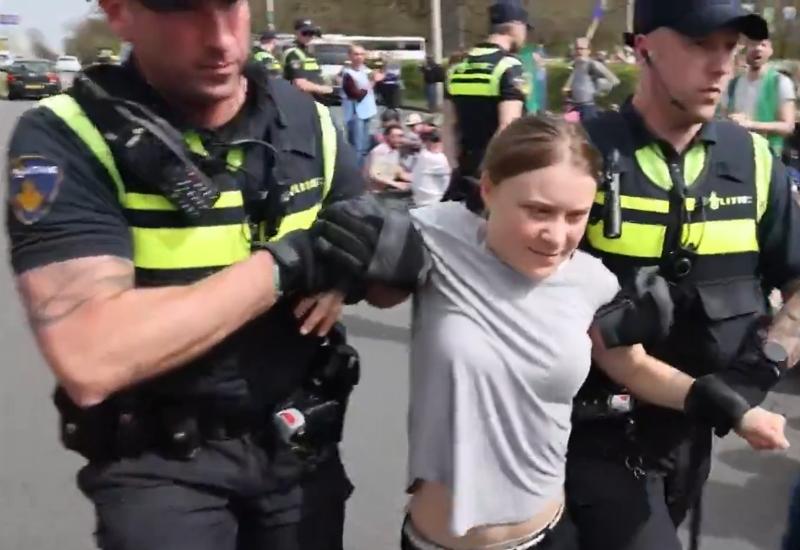 Policija je na prosvjedima održanim u Haagu privela klimatsku aktivistkinju Gretu Thunberg - Uhićena Greta Thunberg 