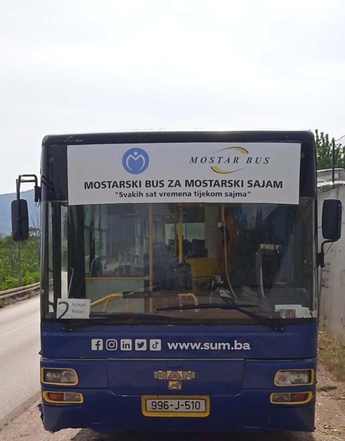 Vožnja svako sat vremena tijekom trajanja sajma - Mostar Bus za Mostarski sajam - Vožnja svako sat vremena tijekom trajanja sajma
