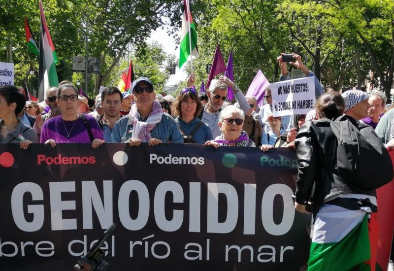 Prosvjed u Madridu - Španjolci pozivaju na zaustavljanje genocida u Palestini