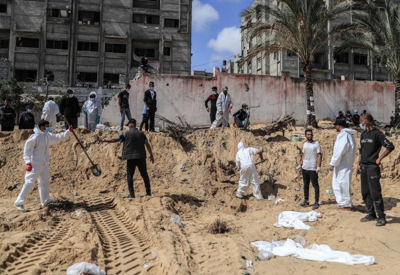 Hamas: Masovne grobnice u bolničkim dvorištima pokazatelj razmjera izraelskih zločina u Gazi