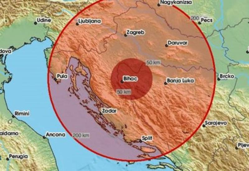 Novi potres: Epicentar kod Bihaća