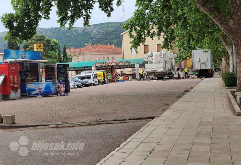 Uklanjanje panoramskog kotača - FOTO | Otkotrljao se kotač iz Mostara