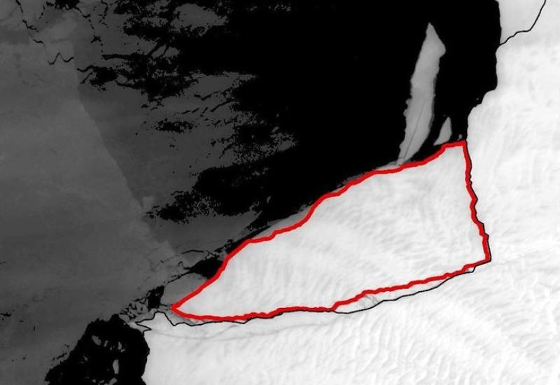 Na Antarktiku se odlomila velika santa leda, otvorila se pukotina od 14 kilometara