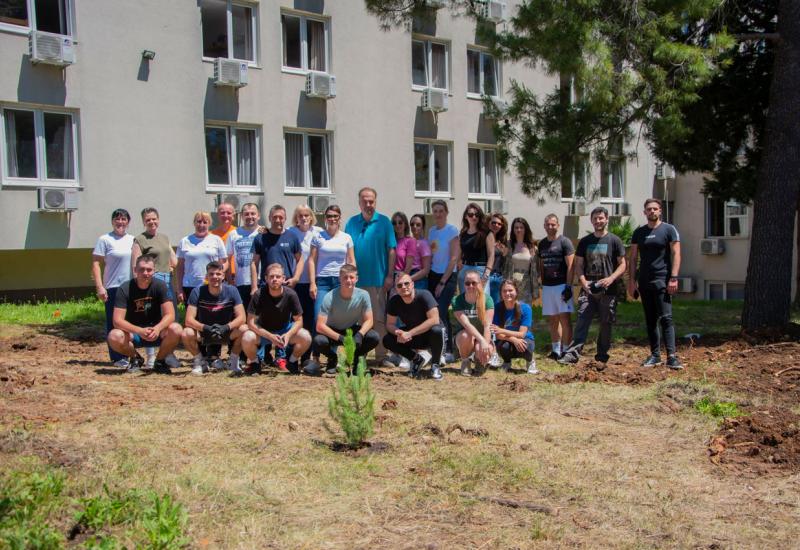 Foto: Studentski centar Sveučilišta u Mostaru - Studenti i djelatnici u velikoj ekološkoj akciji sadnje čempresa i borova u šumi kod Velikih stepenica