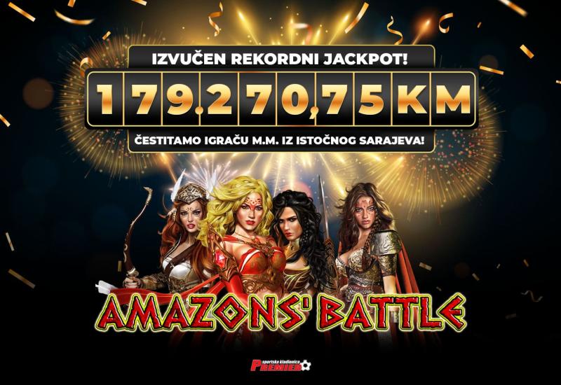 Rekordni jackpot dobitak od 179.270,75 KM ostvaren na casino igrama Premier kladionice!