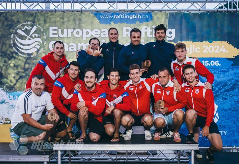 Dodjelom unikatnih pehara Završeno Europsko rafting prvenstvo Konjic 2024.