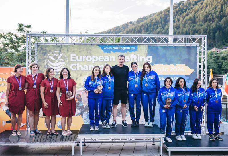 Dodjelom unikatnih pehara Završeno Europsko rafting prvenstvo Konjic 2024.