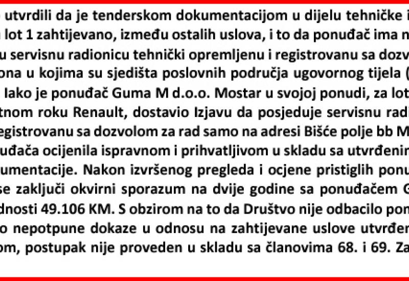 Dio izvješća Ureda za reviziju institucija u FBiH - Sindikat prozvao HP zbog GPLS, oni se pravdali, a Revizija ustvrdila: Kršio se Zakon o javnim nabavkama