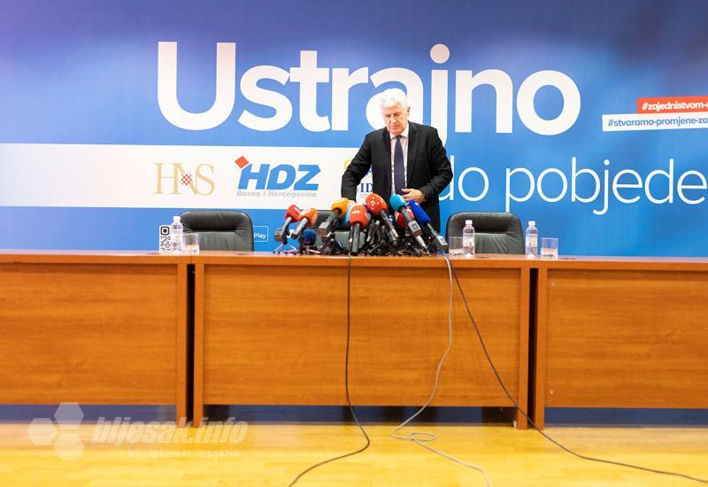 Pres konferencija nakon sastanka Trojke u Mostaru - Čović: Ako usvojimo proračun državna koalicija će opstati 