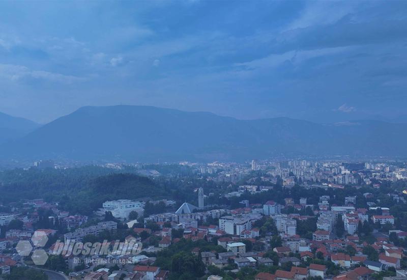 Mostar pod dimom i pepelom zbog požara u Malom Polju