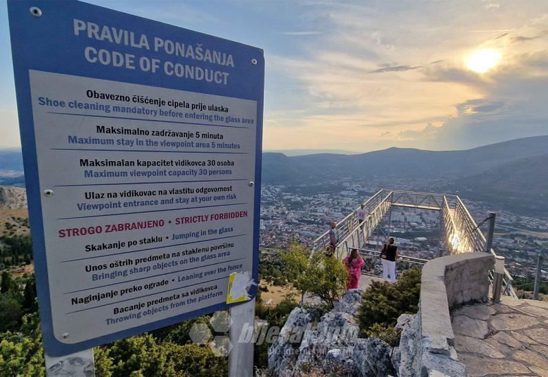 Pravila ponašanja - Mostarski Skywalk ima svoja pravila ponašanja: Neke stvari su strogo zabranjene