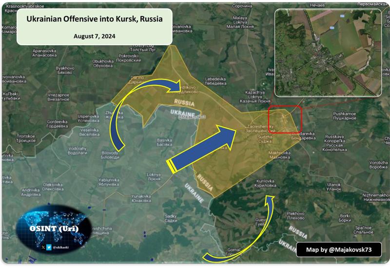 Ukrajinski kopneni upad: Rusi gube kontrolu na granici