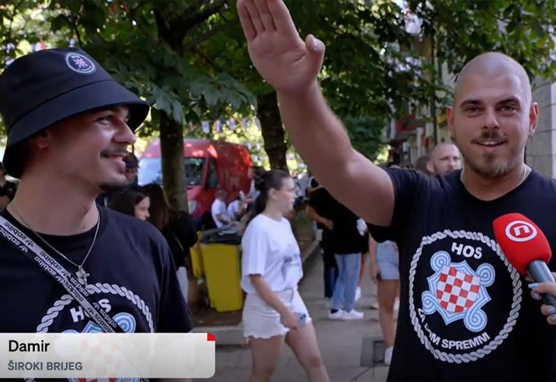 VIDEO | Širokobriježanin pred kamerama podigao desnicu i uzviknuo "za dom"