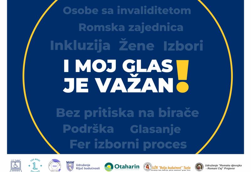 I moj glas je važan - Romi, osobe s invaliditetom, žene - i vaš glas je važan