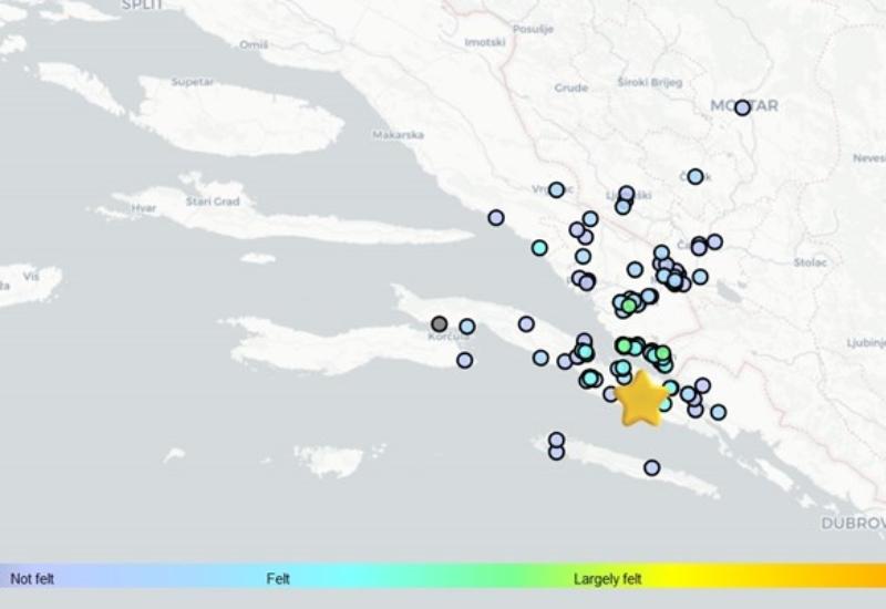 Potres na Pelješcu - Šesti potres na Pelješcu: