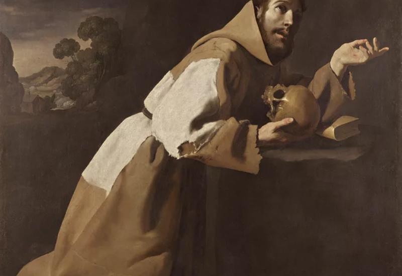 Francisco de Zurbarán, Sveti Franjo u meditaciji - Francisco de Zurbarán - veliki slikar španjolskog baroka