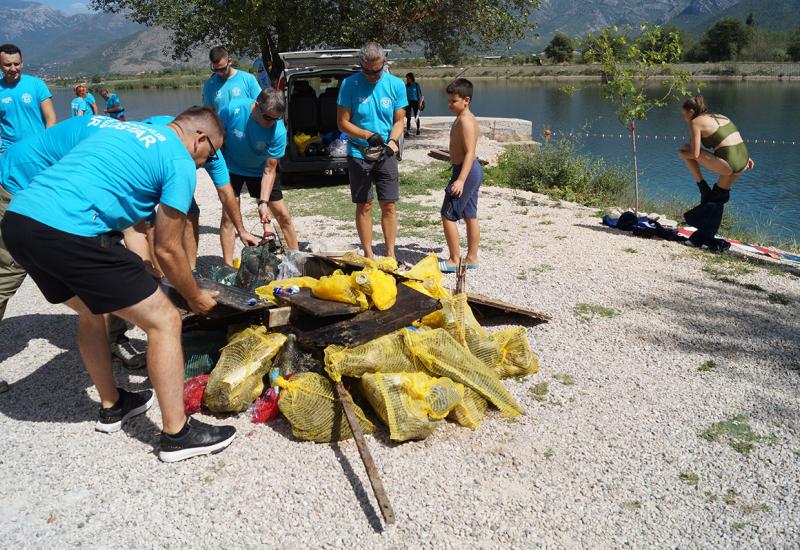 Očišćen velik dio plaža na Mostarskom jezeru