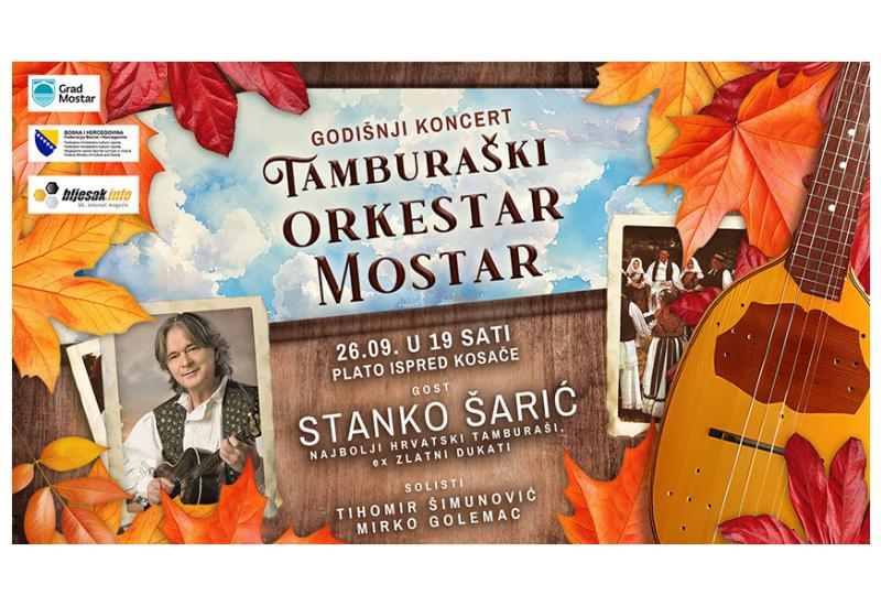 Ne propustite koncert Tamburaškog orkestra Mostar