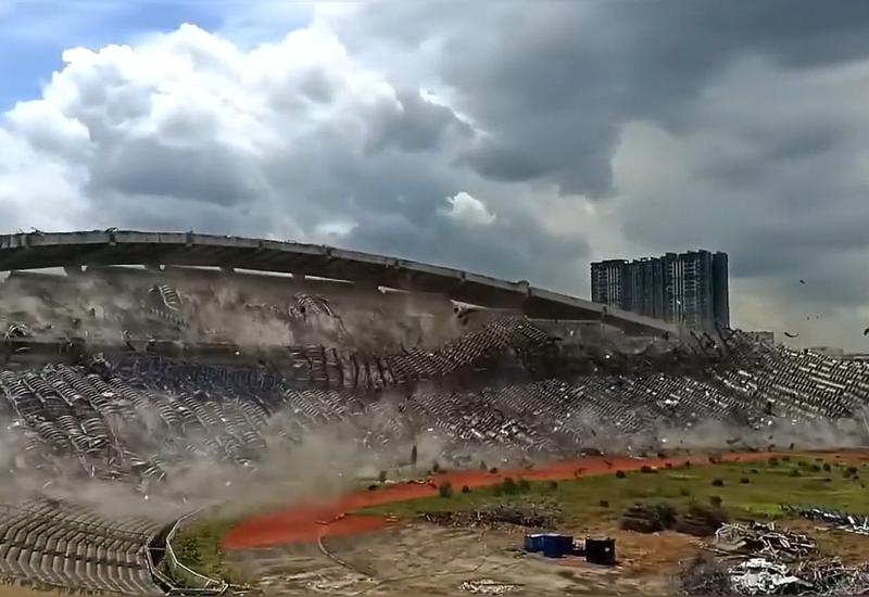 VIDEO I Malezijci ruše stadion pravljen po uzoru na Poljud 