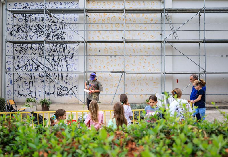 Mostarski Rodoč u bojama: Oslikava se mural na OŠ Bartola Kašića