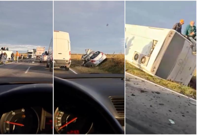 Teška nesreća u susjedstvu: Sudarili se školski bus i automobil