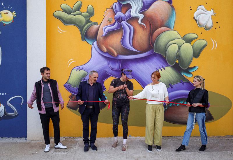 Otvoren mural prijateljstva na Osnovnoj školi Bartola Kašića u Mostaru - Otvoren mural prijateljstva na Osnovnoj školi Bartola Kašića u Mostaru