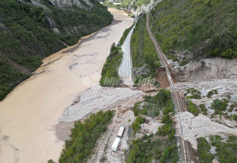 Na cestama od Jablanice prema Mostaru i Blidinju i dalje obustavljen promet