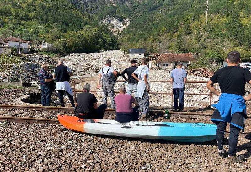 Katastrofa u Donjoj Jablanici - Potpuno potopljena džamija u Donjoj Jablanici