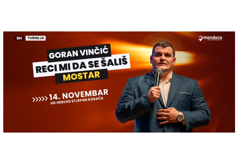 Goran Vinčić kreće na spektakularnu turneju po Bosni i Hercegovini