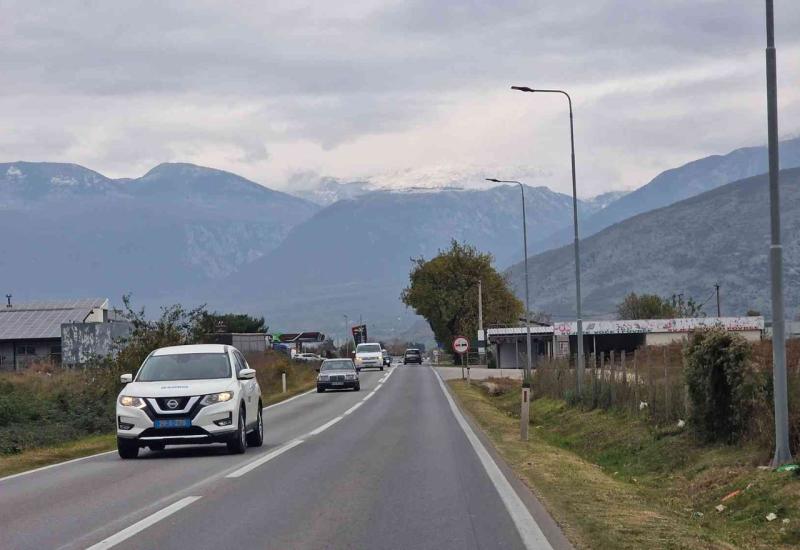 Snježni prekrivač oko Mostara