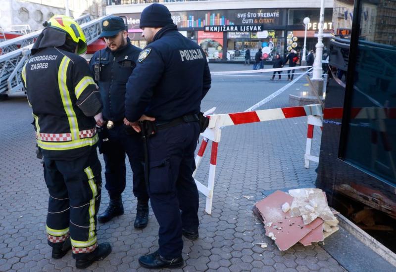 Dio fasade pao sa zgrade u središtu Zagreba: "Dobro da nije nekome po glavi"