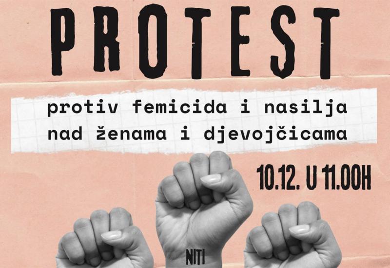 Prosvjed protiv femicida 10. prosinca u šest gradova u BiH