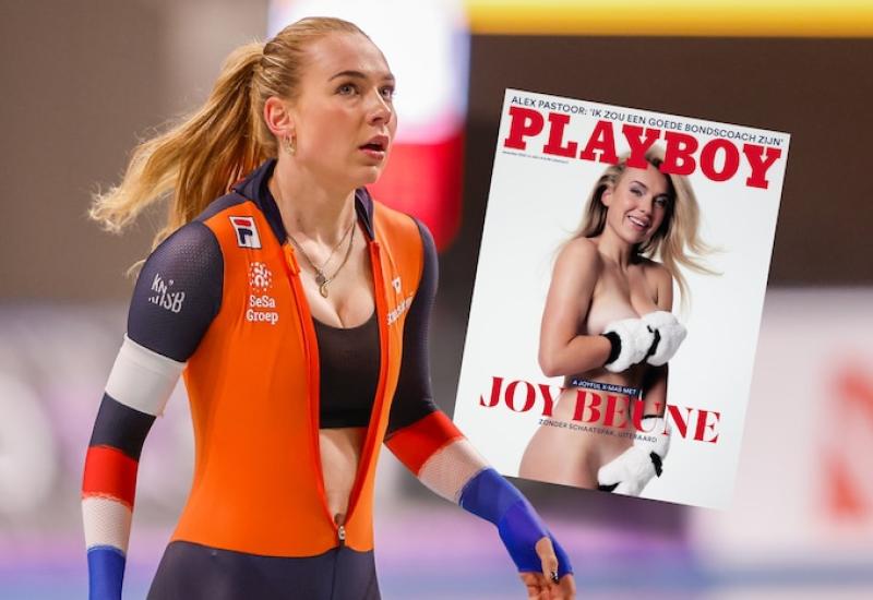 Joy Beune nizozemska brzoklizačica na naslovnici Playboya