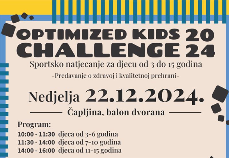 Optimized Kids Challenge 2024 - Dječja sportska manifestacija 