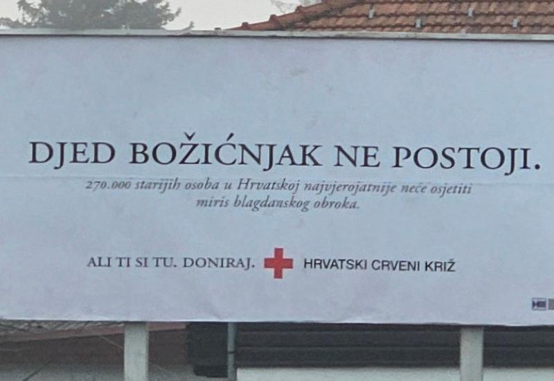 Crveni križ plakatima poručio "Djed Božićnjak ne postoji"