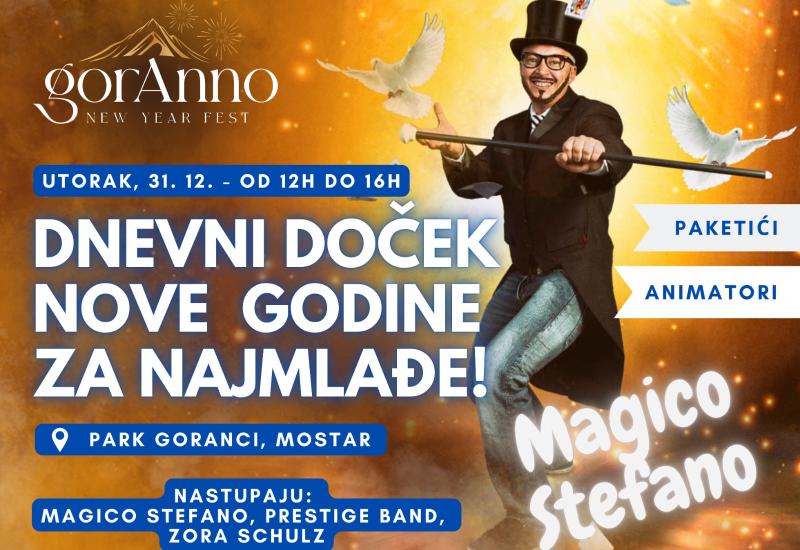 Spektakl na gorAnno festu: Magico Stefano oduševljava najmlađe!