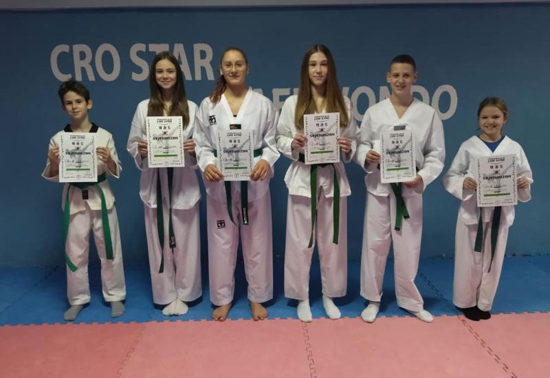 Članovi Cro Stara iz reda viši zeleni pojas - Mostarski Taekwondo Cro Star završio godinu u velikom stilu