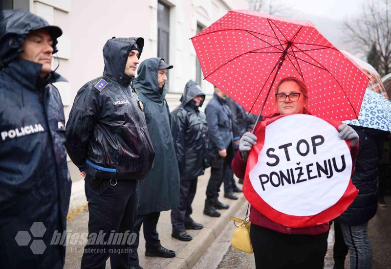 U Goraždu održan štrajk zbog prosvjetara u HNŽ