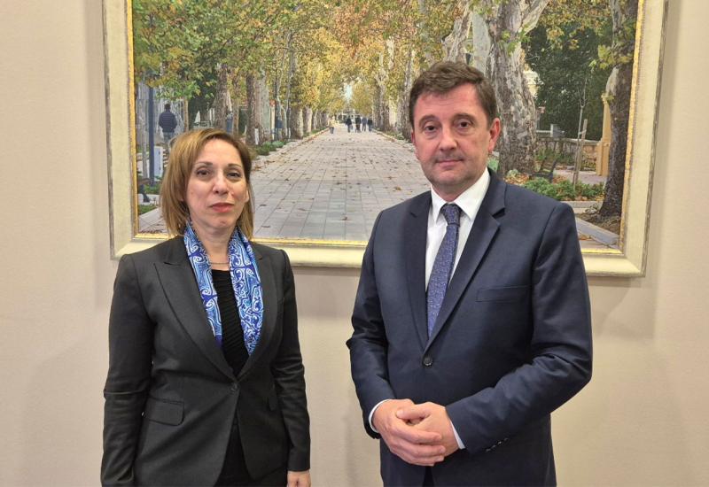 Gradonačelnik primio veleposlanicu Efthymiadou - Uskoro suradnja Grada Mostara i Republike Grčke: Gradonačelnik primio veleposlanicu Efthymiadou